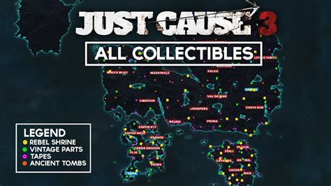 Just Cause 3 All Collectibles Items Locations All Tapestombs