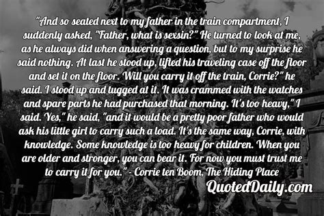Corrie Ten Boom The Hiding Place Quote Quotedaily Daily Quotes