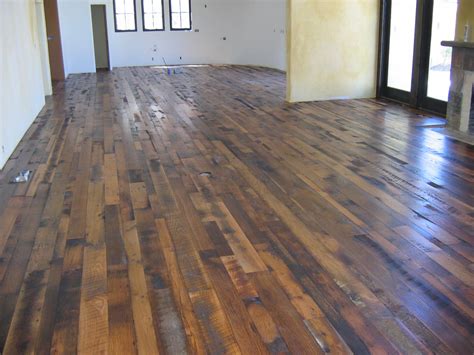Distressed Wood Flooring Exotic Flooring Idea To Add