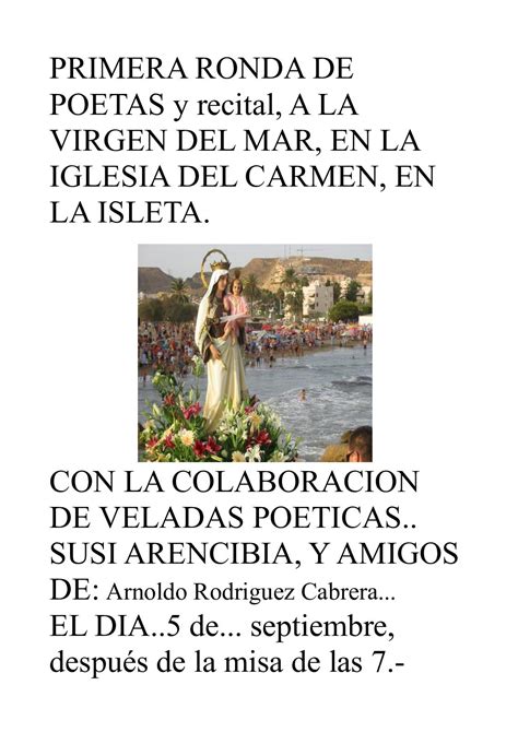 El Poema Virgen Del Carmen Una Oda A La Devoción Y La Esperanza ※