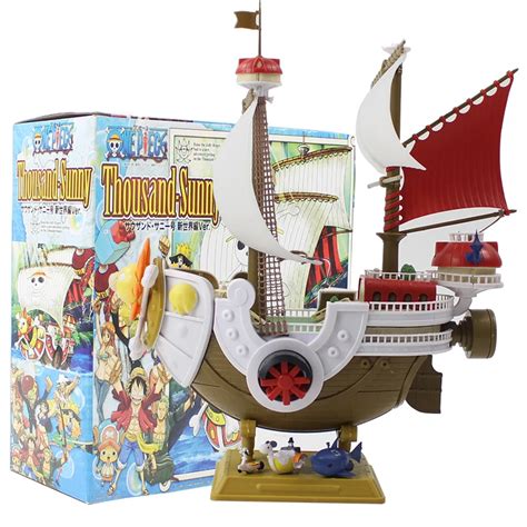 28cm One Piece Thousand Sunny Luffy Pirate Ship Model Boat Pvc Action