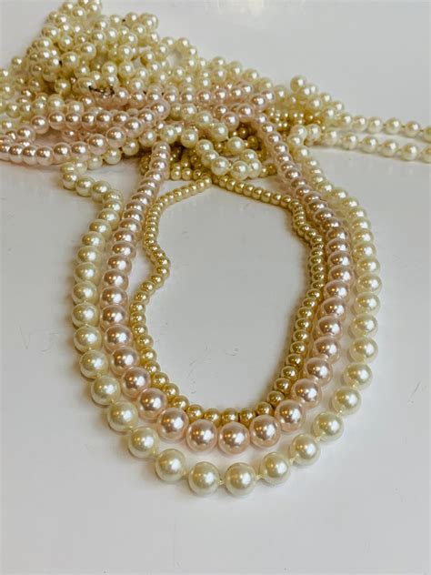Vintage Faux Pearls Collection Etsy