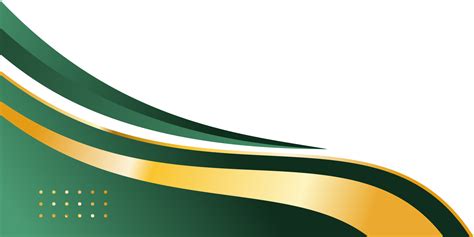 Green Gold Abstract Curve Border Or Gold Corner Border 20639748 Png
