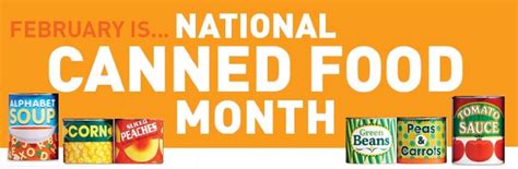 February Is National Canned Food Month Backpack Beginnings