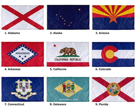Handmade Usa State Flags All 50 States Washington Dc And Etsy