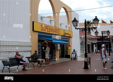Supermarket Caleta De Fuste Fuerteventura Canary Islands Stock Photo