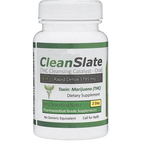 Buy Clean Slate Detox Pills 2 Day Thc Removal Medsignals