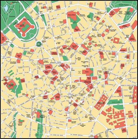 Mapas De Milão Itália Mapasblog