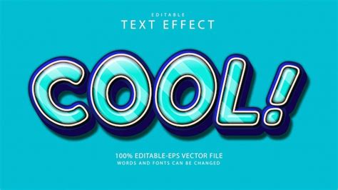 Premium Vector Cool Text Effect