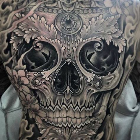 Skull Full Back Tattoos For Men Viraltattoo