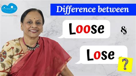 Difference Between Loose And Lose Pronunciation Usage Confusing