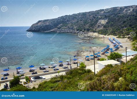 Faliraki Nudist Beach Rhodes Island Greece Stock Image Image Of Aegean Holidays