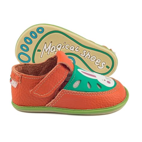 Barefoot Shoes For Kids Gaga Rabbit Orange Green Magical Shoes