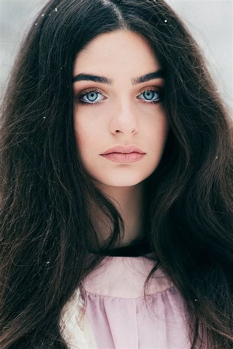 These Photographs Of Blue Eyed Models By Jovana Rikalo Will Stop You In Your Tracks Dark Hair