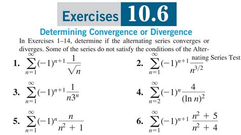 Alternating Series Test For Convergence And Divergence Of Series