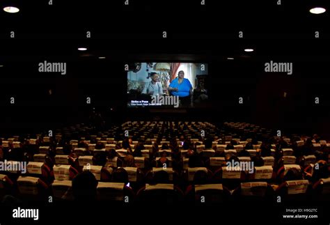 Cinema Full Of People Watching A Movie Stock Photo Royalty Free Image
