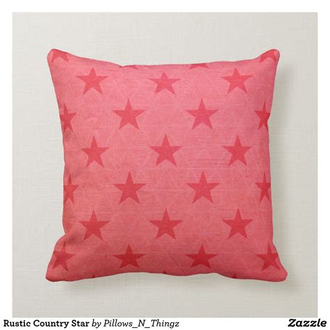 Rustic Country Star Throw Pillow Pillows Throw Pillows Rustic Country