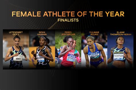 Finalists Announced For Female World Athlete Of The Year 2020 Press