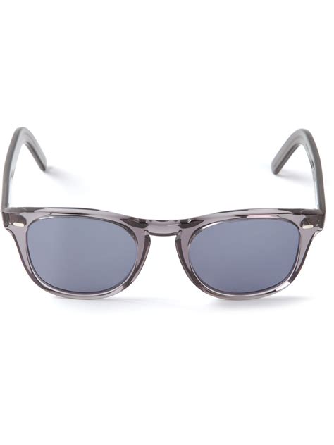 Cutler And Gross Clear Wayfarer Sunglasses In Gray For Men Lyst
