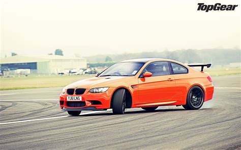 Top Gear Orange Drifting Cars Track Bmw M3 Bmw M3 Gts M3