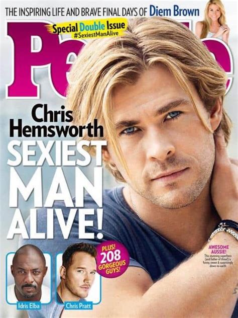 chris hemsworth named sexiest man alive australian times news