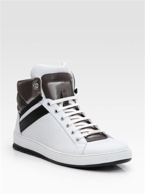 Dior Homme High Top Sneakers In White For Men Lyst