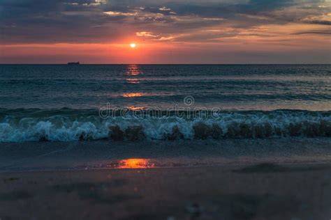 Beautiful Sunrise Over The Sea Stock Photo Image Of Beautiful