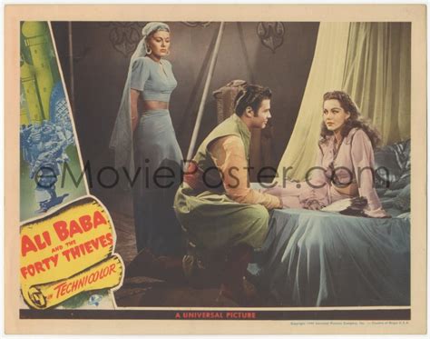 3b0445 Ali Baba And The Forty Thieves Lc 1943 Turhan Bey Kneels Between Maria