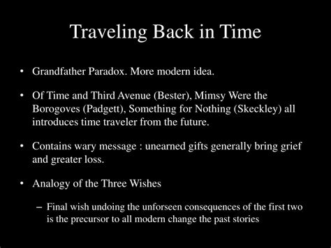 Ppt Time Travel Powerpoint Presentation Free Download Id6246507