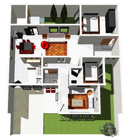 Desain rumah minimalis sederhana 6x10 meter 3 kamar tidur via idesainrumahminimalisku.blogspot.com. Koleksi 99+ Desain Rumah 6 X 8 Terupdate | Tech Desain