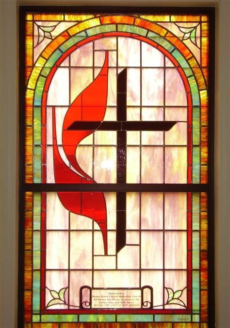Stained Glass Window At Hanes Grove United Methodist Church Window
