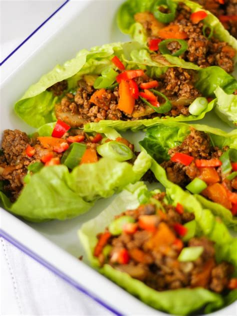 Easy Pork Yuk Sung Chinese Lettuce Wraps