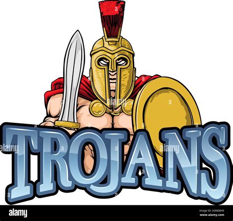 Trojan Spartan Sports Mascot Stock Vector Image And Art Alamy