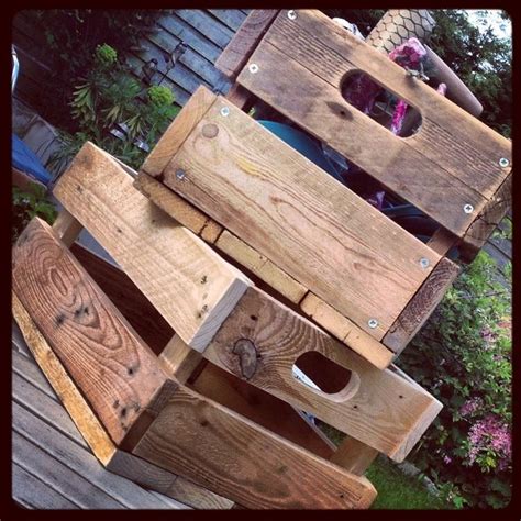 Up Cycled Pallet Crate From Reclaimed Timber Wooden Pallet Crafts