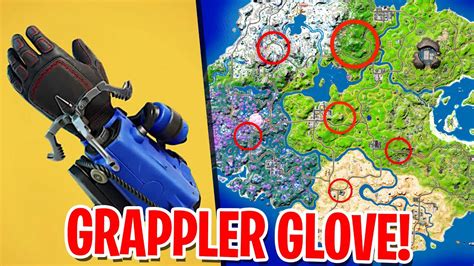 How To Get The Grapple Glove In Fortnite All Spawn Locations Youtube