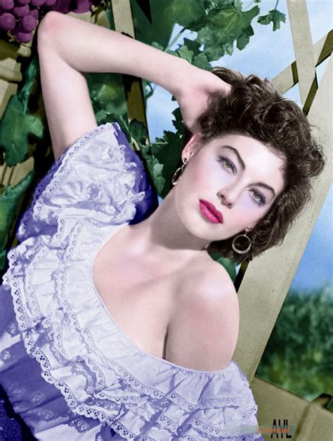 Ava Gardner 1922 1990 Colorized From A 1954 Photo Ava Gardner Hollywood Photo Colorized