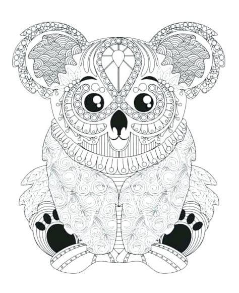 Animal Coloring Pages For Adults Printable At Getcolorings