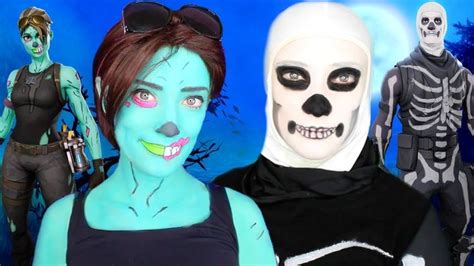Fortnite Ghoul Trooper And Skull Trooper Halloween Makeup