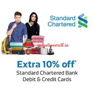 You can avail many reward points. Amazon 10% Cashback on Rs. 10000 with Standard Chartered ...