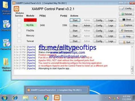 Xampp Port In Use By Unable To Open Process With Pid Port