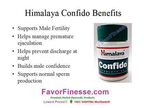 Confido Himalaya For Male Sexual Health Normal Ejaculation Confidence