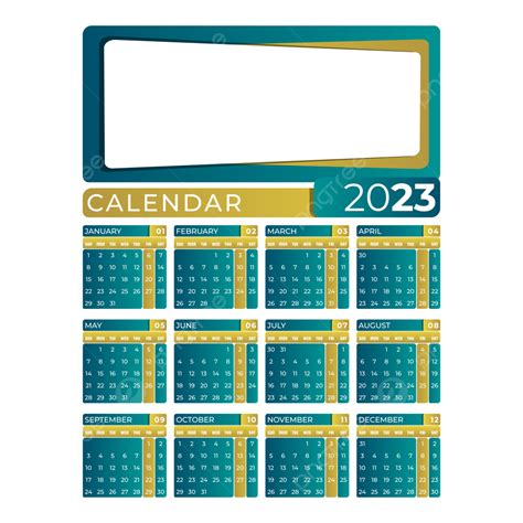 2023 nuevo diseño de calendario de marco de foto verde dorado png free nude porn photos