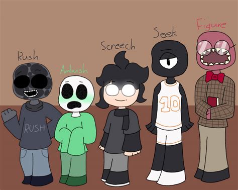 Doors Entities In My Au By Thecaredkid On Deviantart