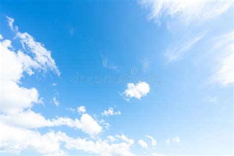Blue Sky And White Clouds On A Sunny Day Stock Photo Image Of White