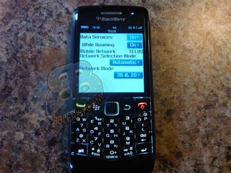 Blackberry Pearl 9100 Spotted Running On Telus