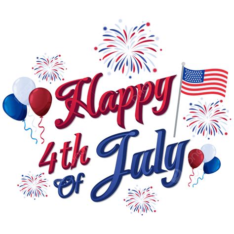Happy 4th July Vector Art Png Happy 4th Of July Usa Independence Day