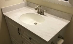 I'm somewhat concerned about the weight of the vanity top on floating cabinets. How To Install Corian Solid Surface Vanity Tops ...
