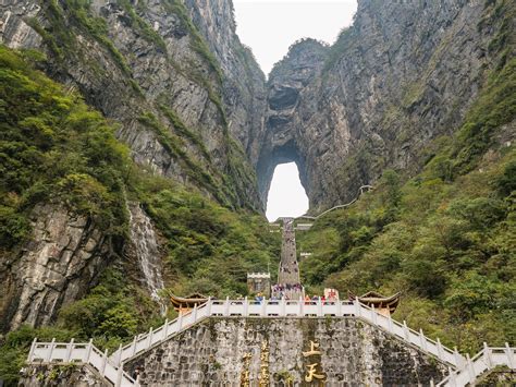 Zhangjiajiechina 15 October 2018heaven Gate Cave Of Tianmen Mountain