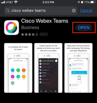 Search for cisco webex meetings app in the app store and then install it. WebEx Teams For Mobile Device