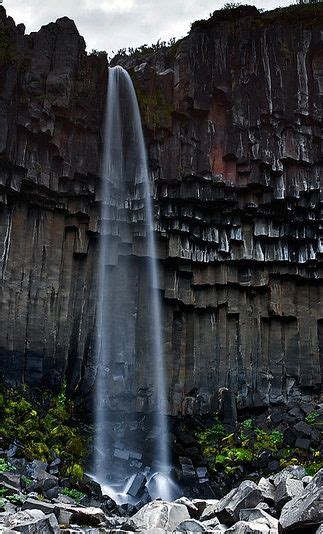 Svartifoss Black Fall Is A Waterfall In